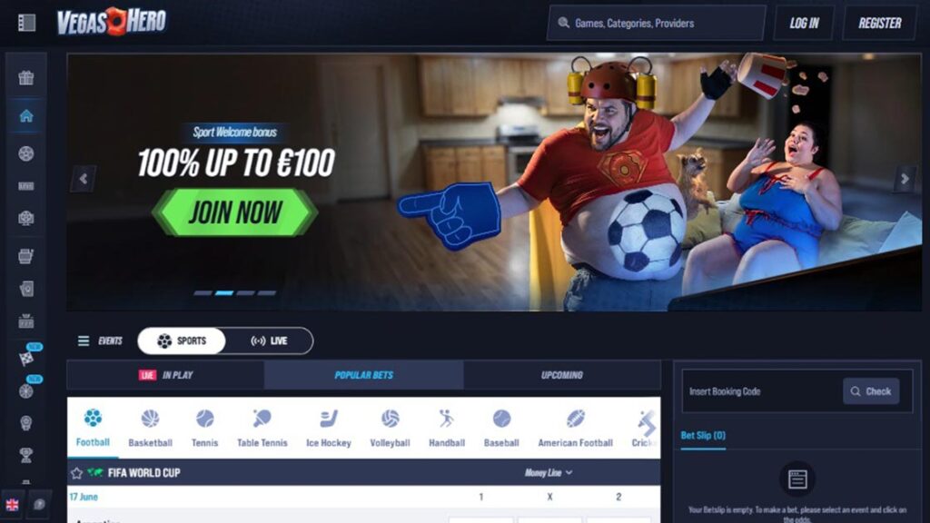 homepage van beste bookmaker belgie vegashero